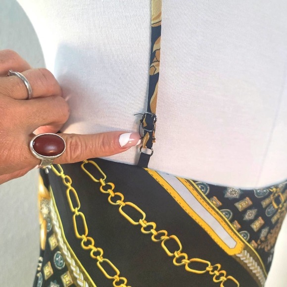 PRINCESS POLLY LUCCI SLIP SILK MINI DRESS GEOMETRIC SPAGHETTI STRAPS BAB… - Picture 14 of 16